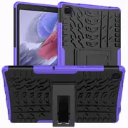 For Samsung Galaxy Tab A7 Lite 8.7 inch T220 Case, Tab SM-T220 SM-T225 Kickstand Shockproof Heavy Duty Tough Protective Rugged Cover (Purple)