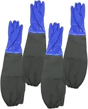 GLEAVI Rubber Gloves Long Elbow Coverage Dishwasher Gloves for Kitchen Work and Fish Processing