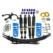 4"+3" Lift Kit Shocks Raw Leaf Shackle Spacer Arm for Mitsubishi Triton MQ