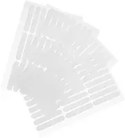 MUSISALY 4Sheets Clear Crystal Double Sided Adhesive Tape Traceless Nail Display Strips for Nail Art Strong and Durable Convenient for Manicure Projects for Beginners and Nail