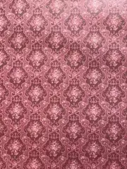 Dollhouse Miniature Wallpaper Rose BB ONE PIECE 12 x 18 long 1:12 scale A151