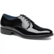Johnston & Murphy Mens LEWIS Black Solid Derby Shoes 8.5 Medium (D) BHFO 1541