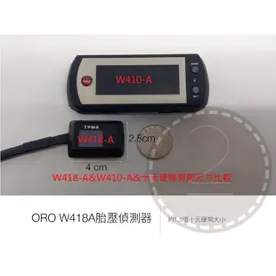 【小TWO鋪子】ORO W418A 貼片薄型胎壓偵測器（體積小，不佔空間，自動定位胎內發射器，調胎不需再設定）