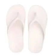 Archline Orthotic Foam Thongs Arch Support Flip Flops Orthopedic Rebound White 37