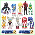 12-15 CM 刺猬超級索尼克 超音鼠音速小子 飞天鼠SONIC 電影 PVC 可動人偶玩具帶關節可移動蛋糕裝飾派對