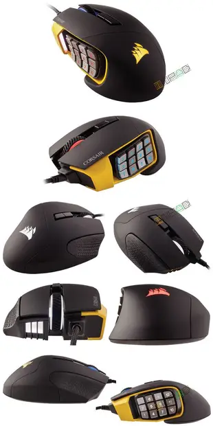 *硬派精璽* CorsairGaming Scimitar RGB MOBA/MMO電競光學滑鼠 00023800001