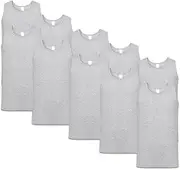 [PriceDumb] 10 Pack Mens Cotton Blank Plain Basic Crew Neck Tank Top Singlet T-Shirt Bulk Classic Regular Fit