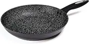 Zyliss Ultimate Non-Stick Frying Pan | 28cm/11in | Forged Aluminum Black 3X Layer Rockpearl Grill and Oven Safe Suitable for All Cooktop Hobs Including Induction 10 Year Non-Stick Guarantee