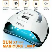 220 W UV LED Nail Lamp Professional Nail Polish Dryer Gel Acrylic Curing Lamp