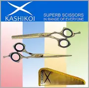 Professional Barber Scissors & Shears Hairdressing Set Titanium Gold Color 5.5"