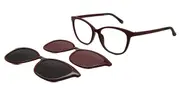 Cat Eye Clip-On Plastic Men's Glasses Online Red Size 53 - Lenses Included - Private Health Rebate - Blue Light Block - SmartBuy Collection