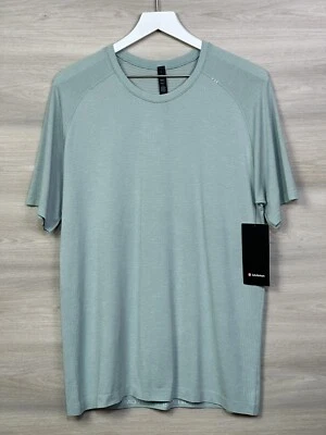 Lululemon Metal Vent Tech SS 2.0 Size L White Opal Silver Blue WHTO/SVBL 26976.