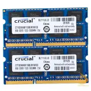 Crucial 2x 8GB 2Rx8 PC3-10600S DDR3-1333Mhz SODIMM Laptop Memory RAM 1.5V $WE0