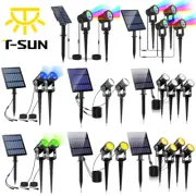 LED Solar Spot Lights Wall Outdoor Garden Yard Path Lamp Security Waterproof