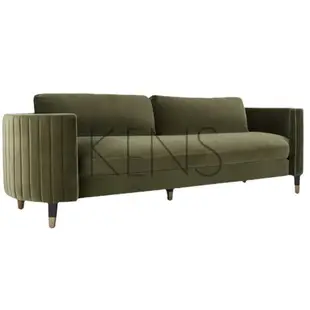 沙發 沙發椅 現代絲絨布藝沙發 北歐簡約美容會所展廳沙發 設計師樣板間沙發