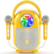 Karaoke Machine for Kids with 2 Microphones, Karaoke Microphone Speaker with...