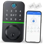 Smart Door Lock Deadbolt with Keypad: Keyless Entry Door Lock - Fingerprint
