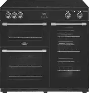 Belling 90cm Induction Upright Cooker Black