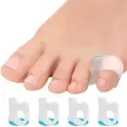 Pinky Toe Spacers for Men & Women – 4 Gel Separators for Overlapping & Curled...