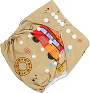 VICASKY 3pcs Newborn Baby Diaper Pants Waterproof Breathable Nappy Leak Proof Design Elastic Waistband Baby Wash Newborn Naies Easy On/off