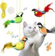 4 PCS BARAVI Lifelike Bird Cat Toys - Durable, Safe & with Vivid Chirp Sounds...