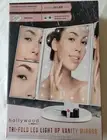 Hollywood Vivitar Tri-Fold 22 LED Dimmable Light Up Vanity Mirror New in Box