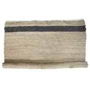 LVD Jute Area Rug Door Mat Home/Bathroom Decor 160x240cm Charcoal Border