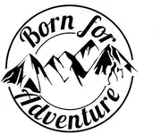Cool Graphics Born For Adventure Decal Sticker Car Caravan Camper Van Car Motorcycle Helmet Car Styling - (Color Name:6)