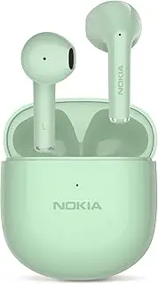 [Nokia] Essential E3110 Wireless Earbuds, Bluetooth 5.1, Fully Wireless Earbuds, ENC Noise Reduction, Hands-Free Calling, Left/Right Separated, Up to 25 Hours of Music Playback, Lightweight, Green