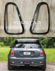 US STOCK Carbon Effect FLUSH Rear Light Trims for MINI Cooper S JCW R53 R52 R50 (for: Mini)