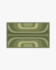 90' x 150' | Machine Washable Runner Rug | Kid & Pet Friendly | Indoor Rug | Jonathan Adler Paradox Green Rug | Ruggable
