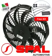 EF3528 ITALIA Spal Axial Puller Fan 255mm/10 inch 12v (VA11-AP8/C-57A) FREE Kit