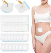 30pcs Castor Oil Belly Button Pack Wrap, Self-Adhesive Disposable Castor Oil