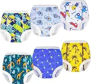 [ALVABABY] Potty Training Pants Cotton Toddler Boys Girls Toilet Training Pants 6 Pack Absorbent Reusable 2T 3T