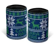 Canberra Raiders NRL Christmas XMAS Stubby Holder Can Cooler