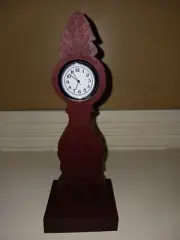 Purple Heart Mini Quartz Mantle Grandfather Clock
