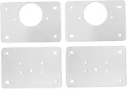 Outanaya 4pcs Stainless Steel Mending Plates Hinge Repair Kit for Cabinet Hardware