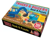 Lake Press Trucks & Diggers Book & Puzzle for Children (LAK224594)
