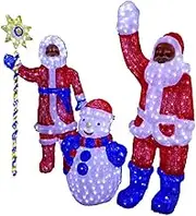 Outdoor Santa Claus Styling Lights led Animal Landscape Scenic Park Santa drip Glue Modeling Santa Claus