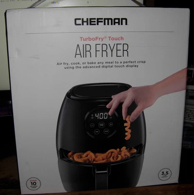 Chefman RJ38-V3-35T TurboFry "Touch" 3.5 Liter/15 Cup Air Fryer Oven - Black