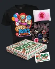 Fright Rags Killer Klowns From Outer Space Pizza Box Set w/Sz XL T-Shirt
