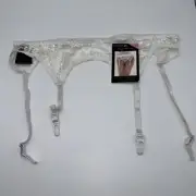 Leg Avenue White 8888Q Plus Size Lace Garter Belt