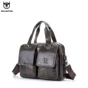 BULLCAPTAIN Casual laptop Shoulder Messenger Men's Bag Leather Crossbody