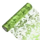 33 Feet Table Runner, Sequin Foil Thin Mesh Metallic Table Runner, Fruit Green