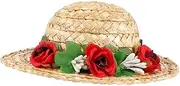 GANAZONO 1Pc Decorative Flower Hat Woven Headwear for Cats Dogs and Rabbits Flower Design for Outdoor Events and Parties