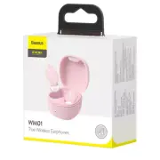 Wireless Headphones Baseus TWS Bluetooth 5.0 Earphone HD Charging Headset Pink