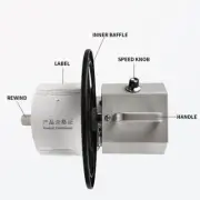 Automatic Label Rewinder Q6 Speed Control Two-way Rewinding Label Machine