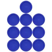 Pyrex 7202-PC 1 Cup Round Plastic Cadet Blue Storage Lids 10PK for Glass Bowl