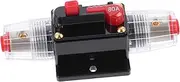 JECOMPRIS 1pc Circuit Protector Drywall Brush Circuit Breaker for Car Fuse Switcheroo Anl Fuse Marine Switch Fuse Holder Fuse Inverter Fuse Switch Rain Gutter End Cap Black Zinc Alloy