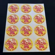 Vintage 80’s Trend Matte GUMBALLS Scratch & Sniff Sticker Sheet HTF
